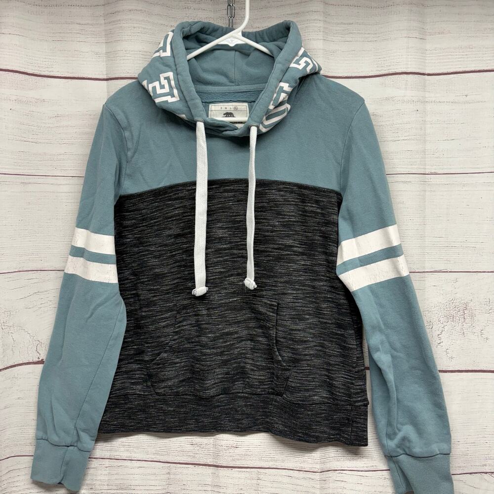 Reflex Life Is Out There Hoodie XL Blue Gray Black Colorblock Pullover